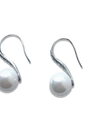 Classic Elegance Pearl Dangle Earrings