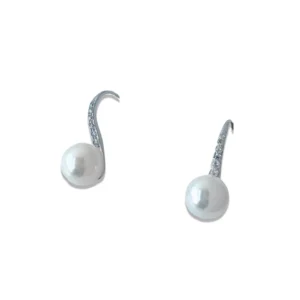 Classic Elegance Pearl Dangle Earrings