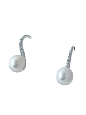 Classic Elegance Pearl Dangle Earrings