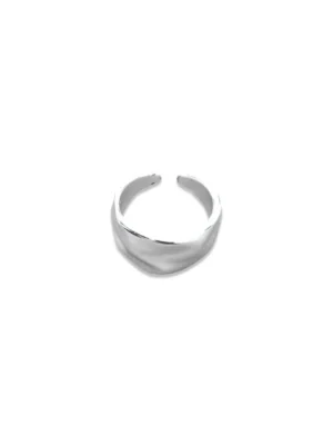 Minimalist Irregular Silver Open Rings