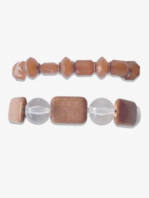Summer Dopamine Multilayered Bracelet Set – Brown