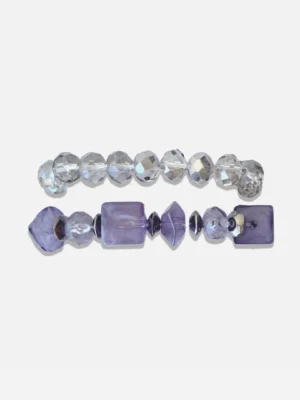 Summer Dopamine Multilayered Bracelet Set – Purple