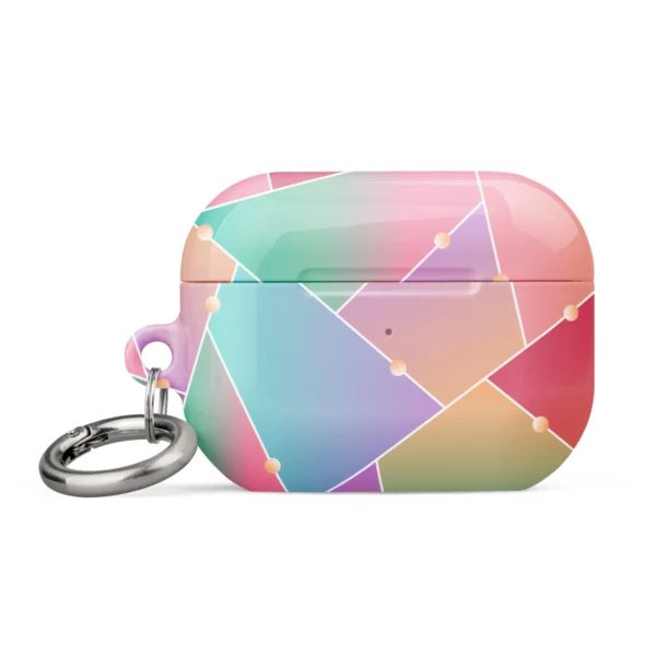 Macaron Colour Geometric Design AirPod Cases_progen2_front_2