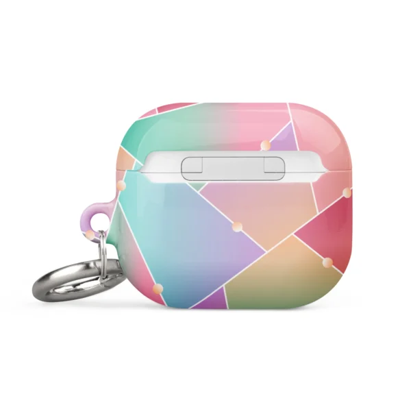 Macaron Colour Geometric Design AirPod Cases_progen3_back