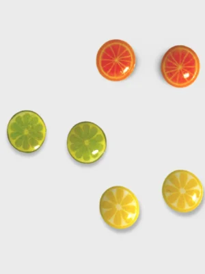 Citrus Sterling Silver Ear Studs