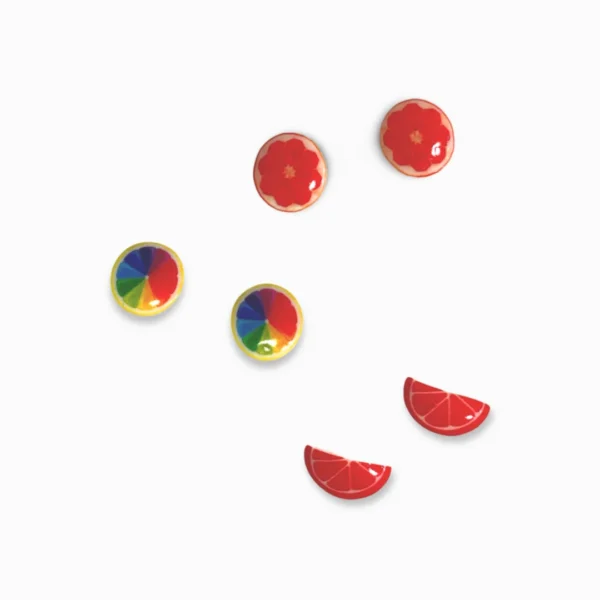 Colour Fest Red Fruits Sterling Silver Ear Studs_2