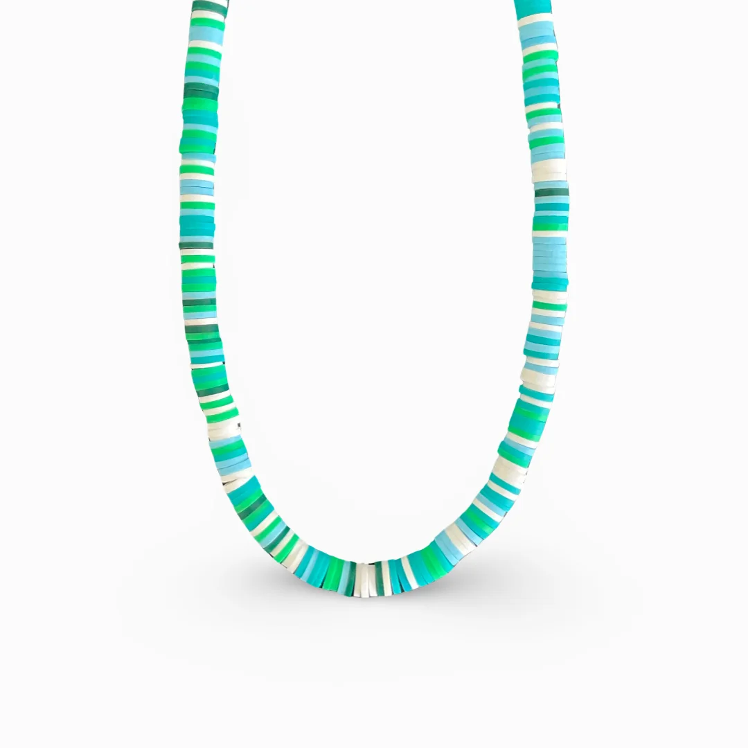 Multicolour Summer Necklaces - Blue and Green