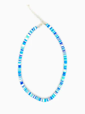 Multicolour Summer Necklaces - Blue and White