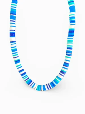 Multicolour Summer Necklaces - Blue and White