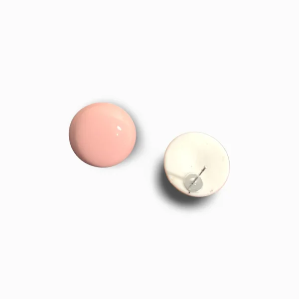 Pastel Colour Ear Studs - Pale Pink