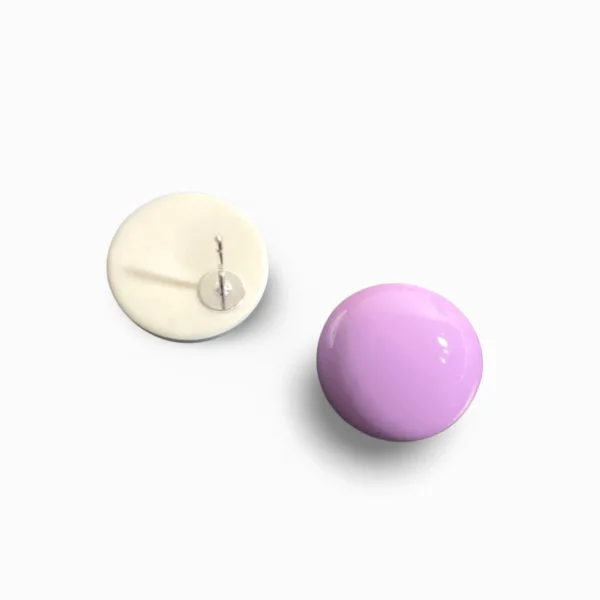 Pastel Colour Ear Studs - Purple