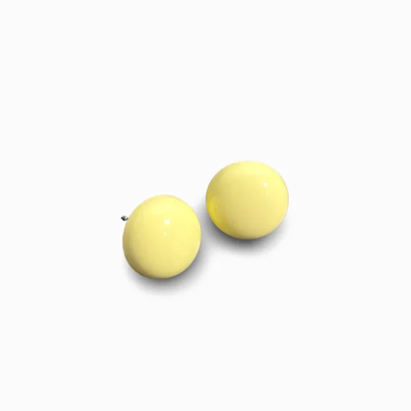 Pastel Colour Ear Studs - Yellow