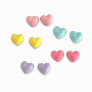 Pastel Heart Ear Studs