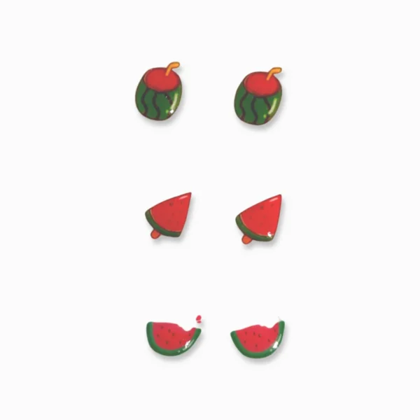 Watermelon Fever 2 Magnetic Ear Studs