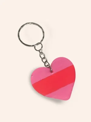 Big Heart Duo Colour Key Rings