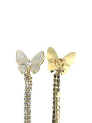 Butterfly Dangle Clip-On Earrings