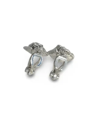 Diamante Rose Clip-On Ear Studs