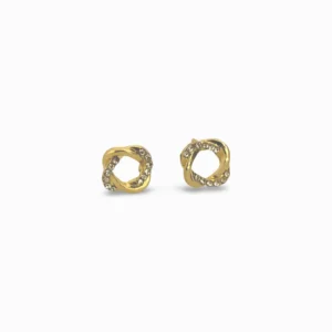 Infinite Loop Diamante Ear Studs