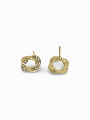 Infinite Loop Diamante Ear Studs