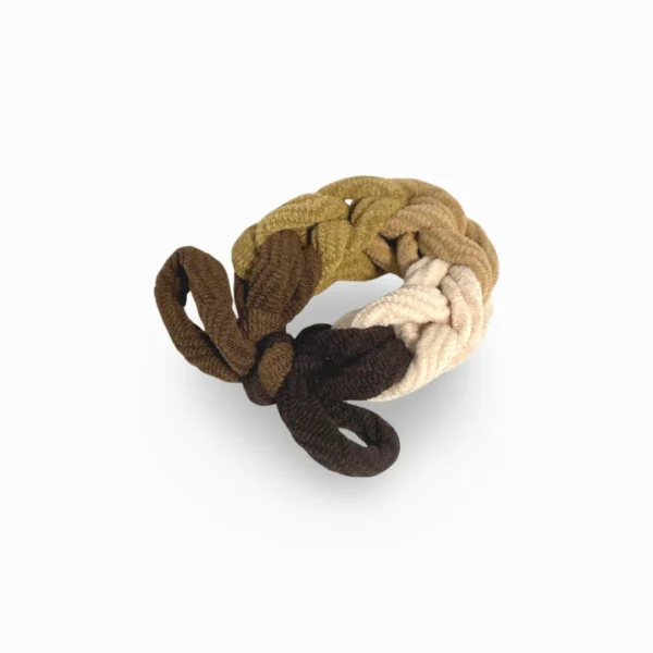 Knitted Hair Tie - Toffee