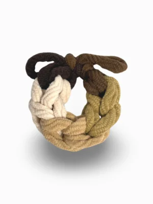 Knitted Hair Tie - Toffee