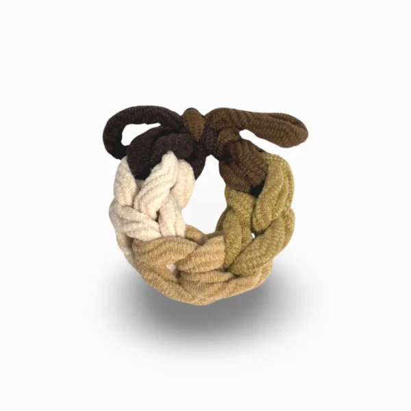 Knitted Hair Tie - Toffee