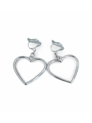 Minimalistic Heart Clip On Earrings