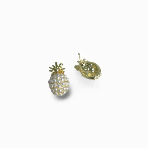 Pineapple Pearl Ear Studs