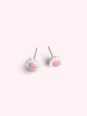 Pink Sunflower Ear Studs