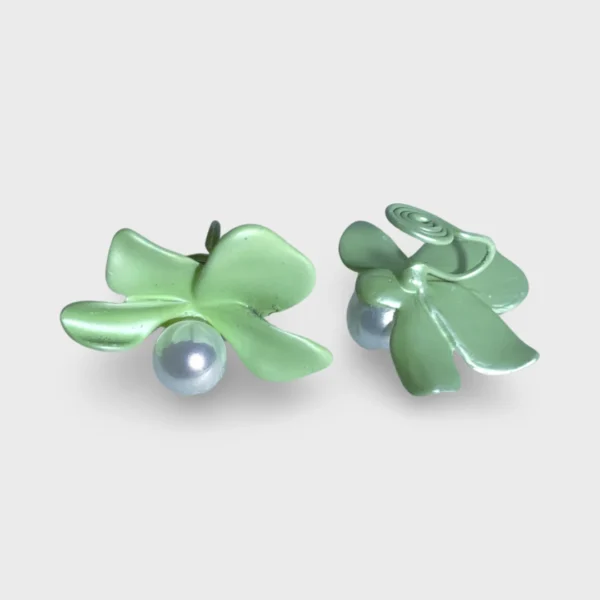 Romantic Flower Clip On Earrings