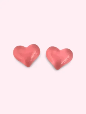 Summer Valentine's Ear Studs - Pink