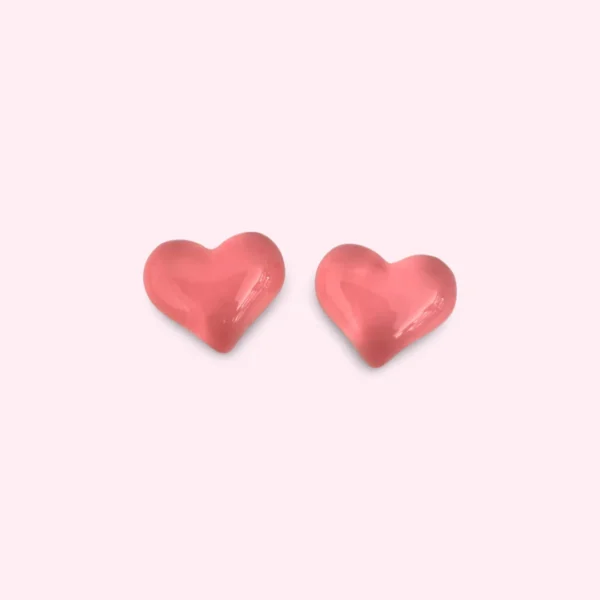 Summer Valentine's Ear Studs - Pink