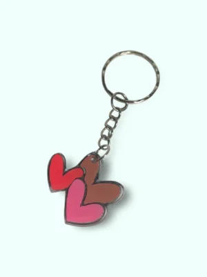 Three Hearts Key Rings