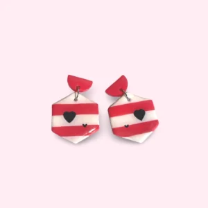 Valentine Vivid Colour Cute Ear Dangles