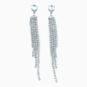 Diamante Long Tassel Stylish Ear Drops