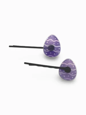 Kid's Easter Egg Clip Set - Purple