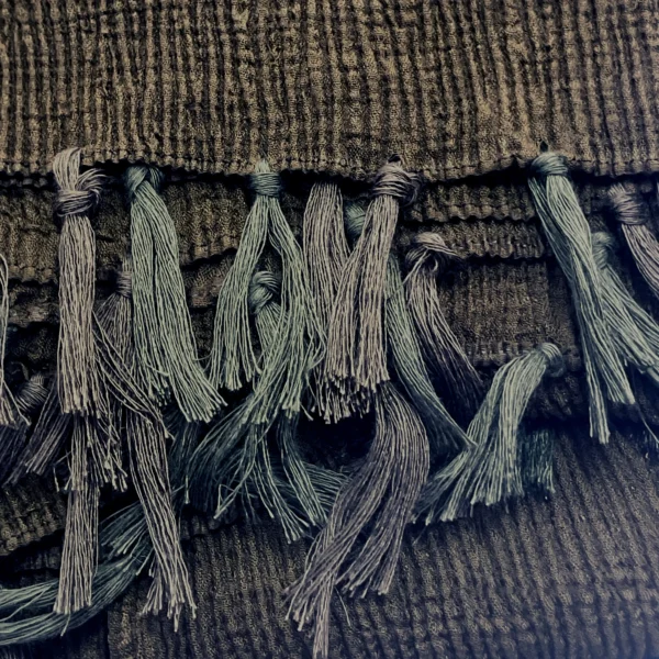 Monochromatic Tassel Scarves - Dark Olive Green