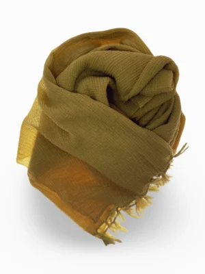 Monochromatic Tassel Scarves - Yellow