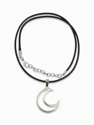 Hollow Moon Statement Necklace